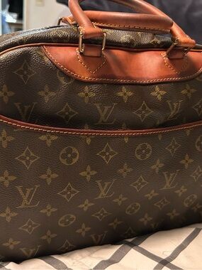 Louis Vuitton Deauville Monogram Canvas Brown & Tan Leather bag